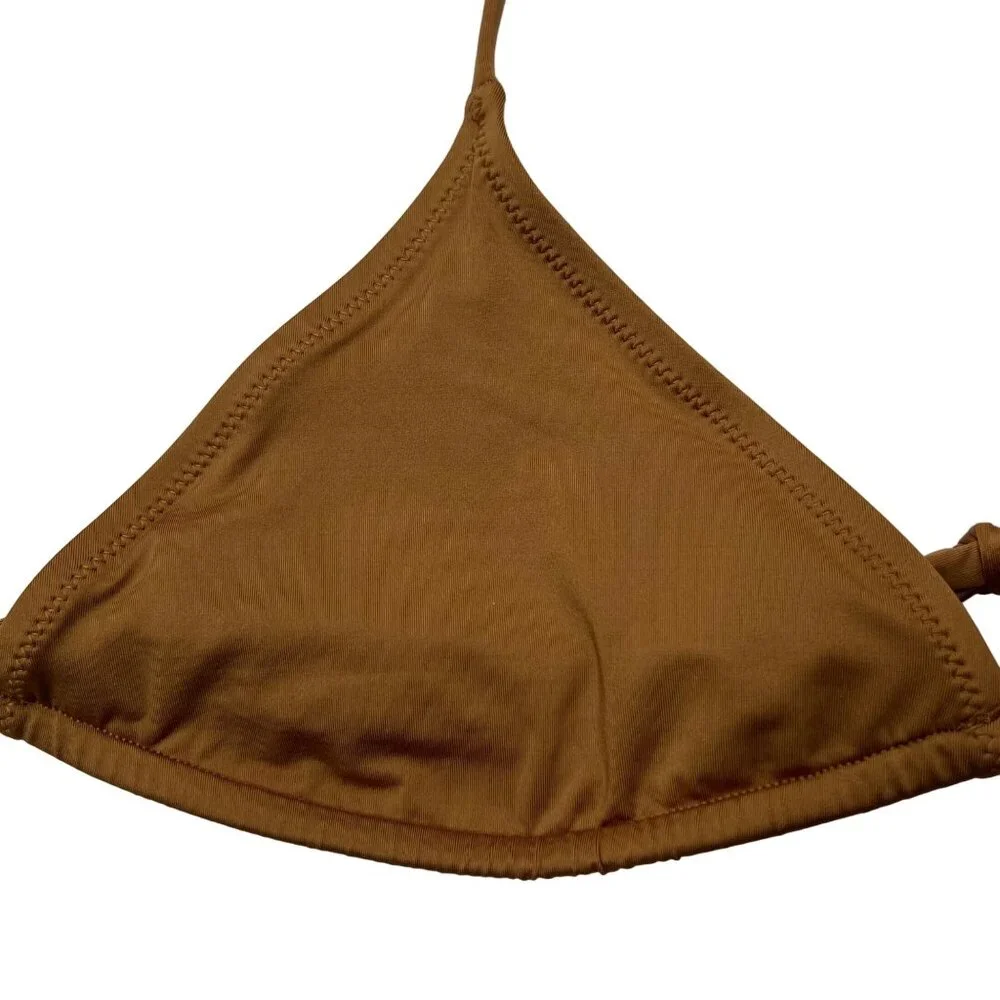 SKIMS Swim‎ Micro Triangle Top Almond Womens 4X